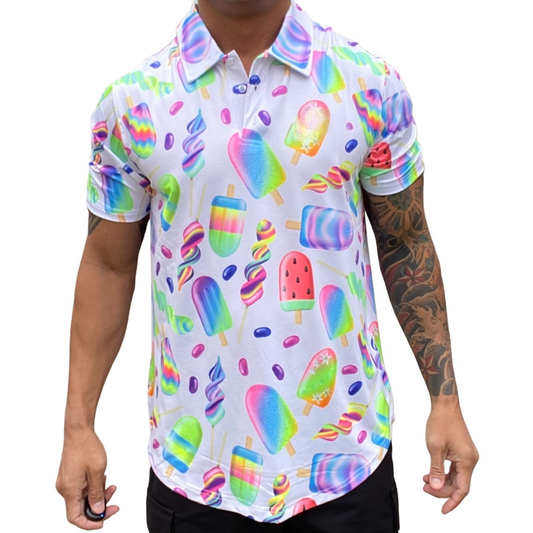 Ice Cream Popsicle Golf Shirt.